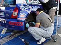 Setup durante rally proracing