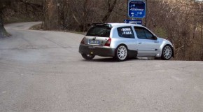 Borgogno-Barone al via del Rally Appennino Ligure su Clio s1600