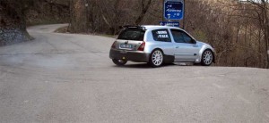 "Borg" in azione durante i test pre-gara in Garfagnana
